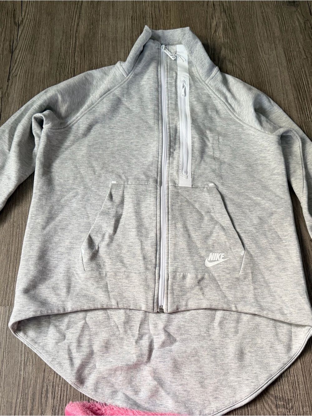 Nike Gray Zip-Up Athletic Hoodie Jacket